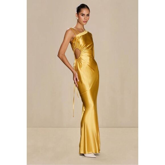 Sonya Moda NOURA Maxi Dress in Black Wedding Guest Cocktail Summer size S NWT - Picture 1 of 6